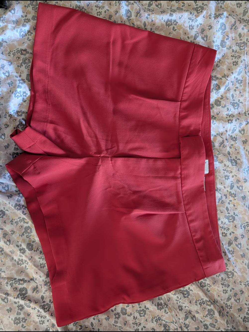 a new day Red Satin High-Waist Dress Shorts